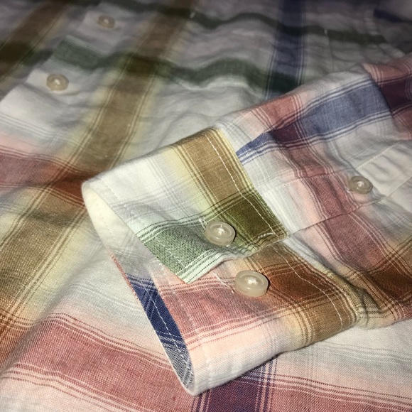 Tommy Bahama Linen Chaveta Plaid Shirt Size Large - Picture 4 of 7